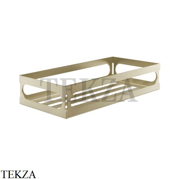 Gessi RILIEVO Полка-решетка в душевую зону 59549-727, Brushed Brass