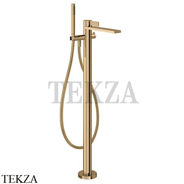 Gessi Inverso RIGATO Смеситель для ванны напольный, внешняя часть 73528-735, Warm Bronze