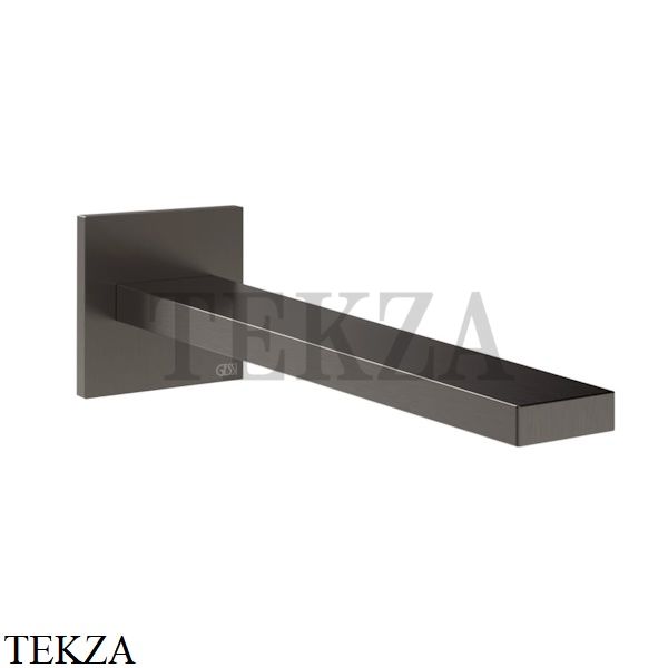 Gessi Inverso RIGATO Излив для раковины на стену 73102-707, Black Metal Br.