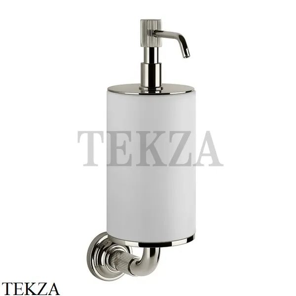 Gessi VENTI20 Дозатор для жидкого мыла настенный белый 65413-149, Finox Brushed Nickel