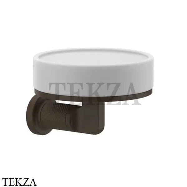 Gessi INCISO accessories Мыльница настенная, композит белый 58501-845, Dark Bronze