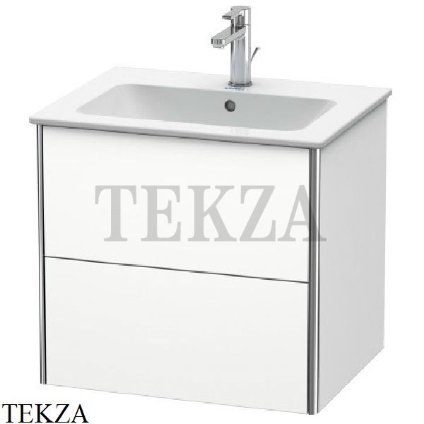 Duravit XSquare Тумба подвесная под раковину XS417101818, 2 выдвижных ящика, белый матовый