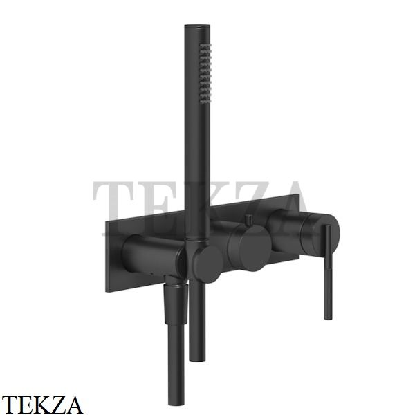 Gessi INGRANAGGIO Смеситель для душа на 2 потока, на планке, внешняя часть 63543-299, Black XL