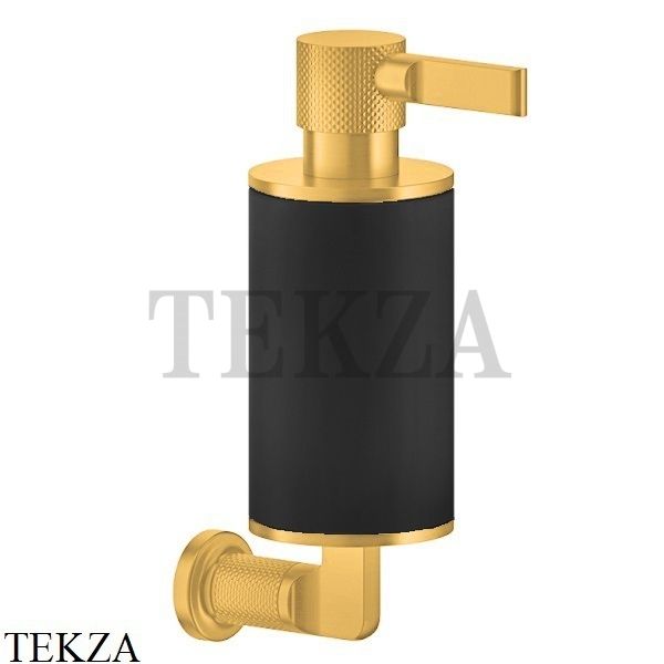 Gessi INCISO accessories Дозатор для жидкого мыла или лосьона, черный 58514-246, Gold PVD