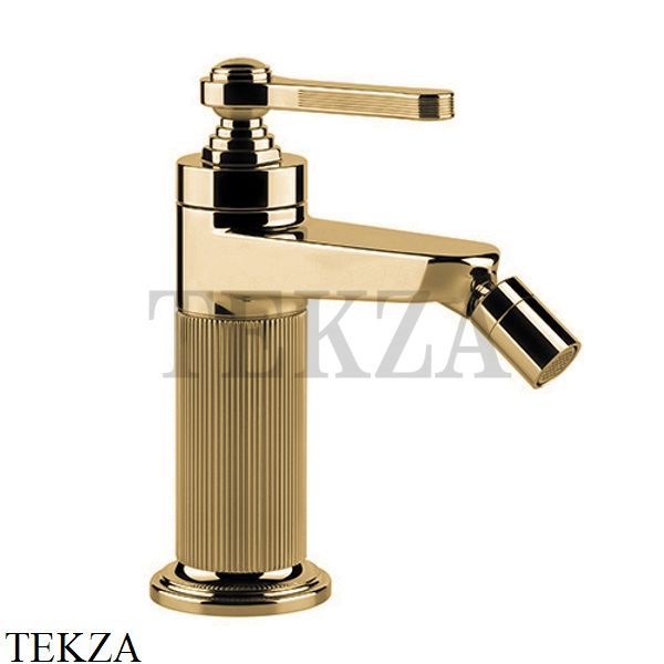 Gessi VENTI20 Смеситель для биде с донным клапаном 65007-727, Brushed Brass