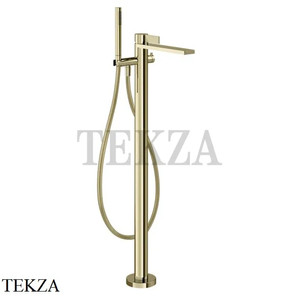 Gessi Inverso RIGATO Смеситель для ванны напольный, внешняя часть 73528-710, Brass PVD