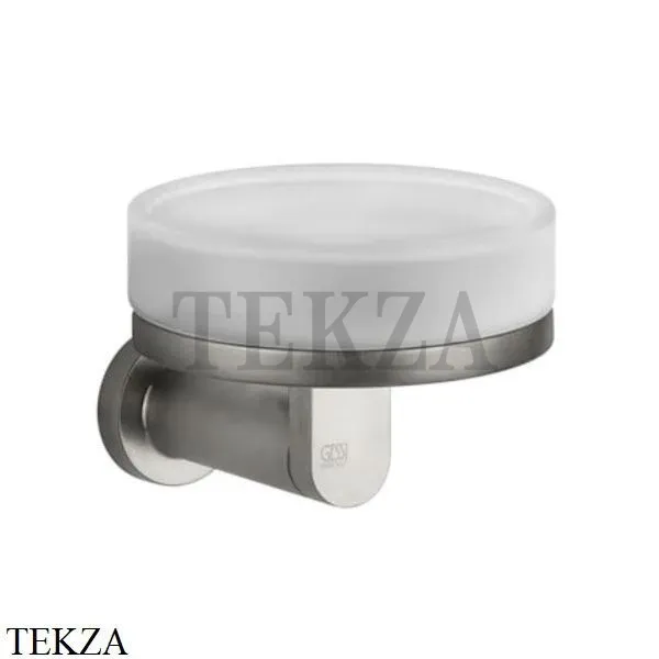 Gessi Emporio Мыльница настенная с держателем стекло сатин 38803-149, Finox Brushed Nickel