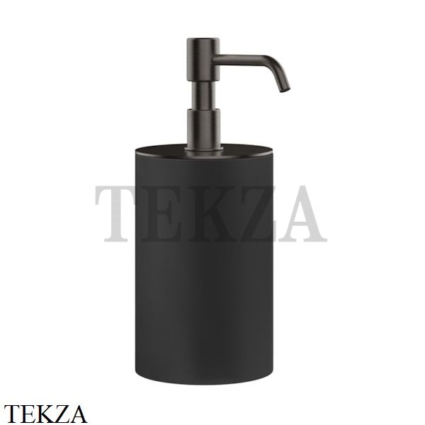 Gessi RILIEVO Дозатор для жидкого мыла настольный, композит черный 59538-707, Black Metal Brushed