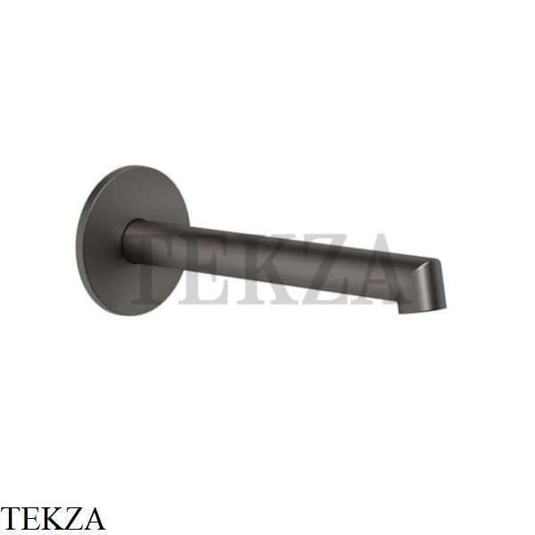 Gessi Ingranaggio-Anello Излив для раковины настенный, средней длины 63403-707, Black Metal Brushed