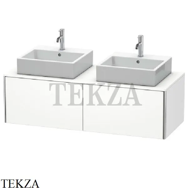 Duravit XSquare Тумба подвесная под две раковины XS4906B1818, 2 выдвижных ящика, белый матовый