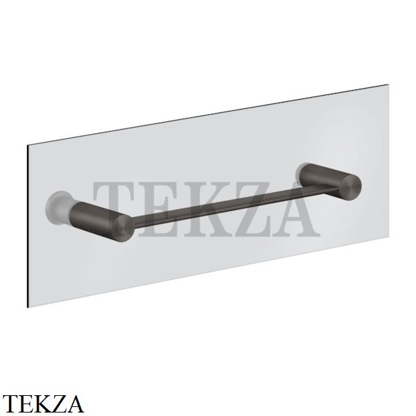 Gessi 316 ACCESSORIES Полотенцедержатель для крепления на стекло, 30 см 54921-707, Black Metal Brushed PVD