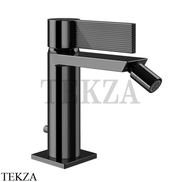 Gessi Inverso RIGATO Смеситель для биде, с донным клапаном 73507-706, Black Metal