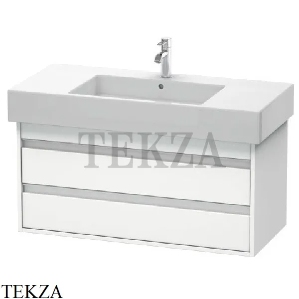 Duravit Ketho Тумба подвесная под раковину KT664101818, 2 выдвижных ящика, белый матовый