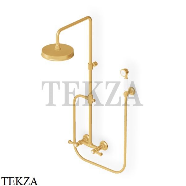 Zucchetti Agora Classic Душевая колонна с механическим смесителем ZAL860.C41, brushed gold