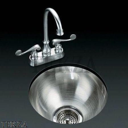 Kohler Undertone Мойка для кухни круглая K-3339-NA, нержавеющая сталь