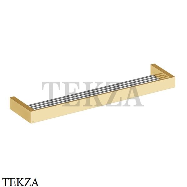 Gessi Rettangolo Решетка-полка в душевую зону 60 см 20949-080, Gold CCP