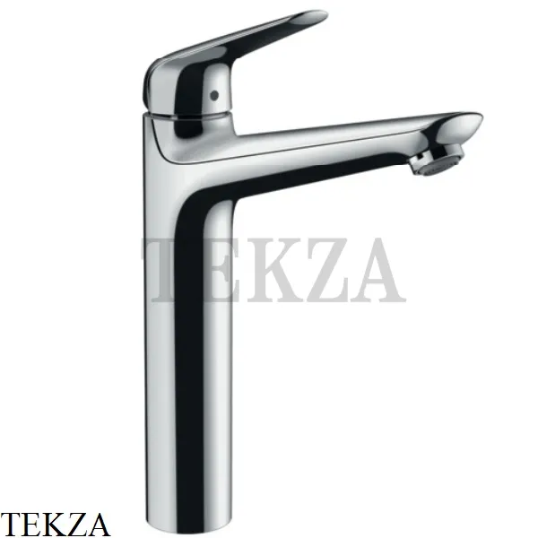 Hansgrohe Novus Смеситель для раковины высокий, с донным клапаном 71123000, хром глянец