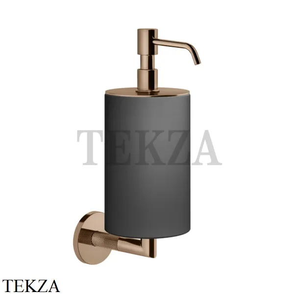 Gessi ANELLO Дозатор для жидкого мыла настенный, композит черный 63714-030, Copper глянец