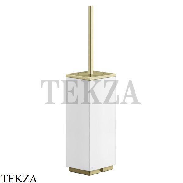 Gessi Rettangolo Ёршик напольный, композит белый 20843-710, Brass PVD