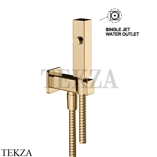 Gessi Rettangolo Гидроёршик настенный на 1/2" 33823-735, Warm Bronze PVD