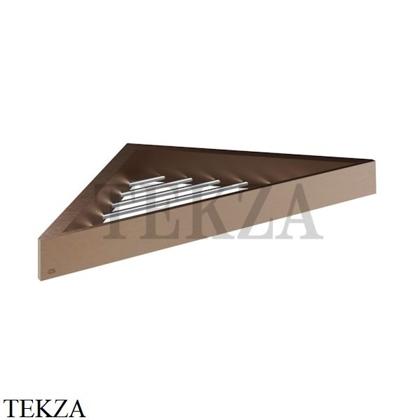 Gessi Rettangolo Угловая решетка-полка в душевую зону 20861-708, Copper Brushed