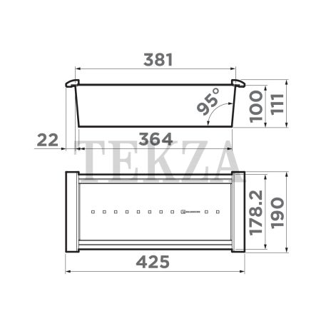 Omoikiri Коландер CO-02 4999002 нержавеющая сталь