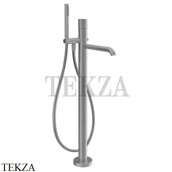 Gessi Habito CESELLO Смеситель для ванны напольный, внешняя часть 70428-149, Finox Brushed Nickel