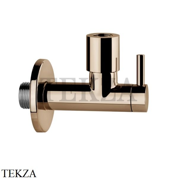 Gessi TOTAL LOOK Запорный кран-фильтр под раковину с подводом воды 01411-030, Copper PVD