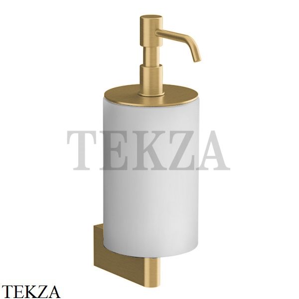 Gessi Origini Дозатор для жидкого мыла настенный, белый 66413-727, Brushed Brass