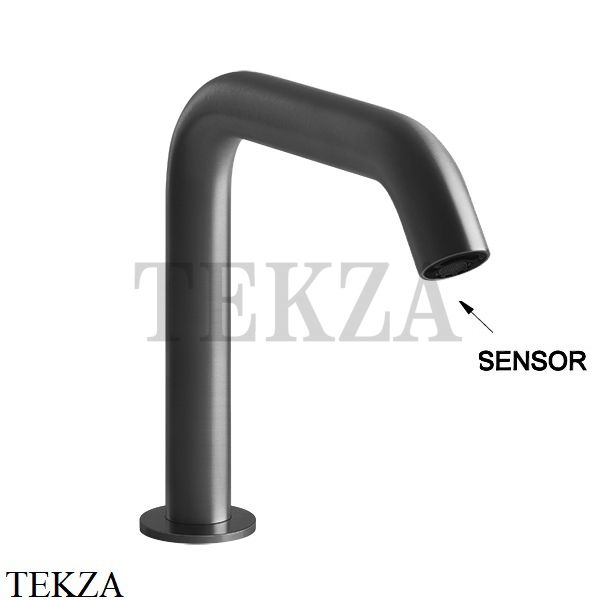 Gessi 316 FLESSA Электронный смеситель с кран-фильтром 54081-707, Black Metal Brushed