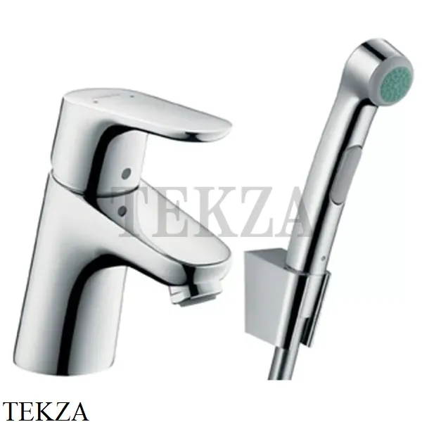 Hansgrohe Focus Смеситель для раковины с гигиеническим душем 31926000, хром глянец