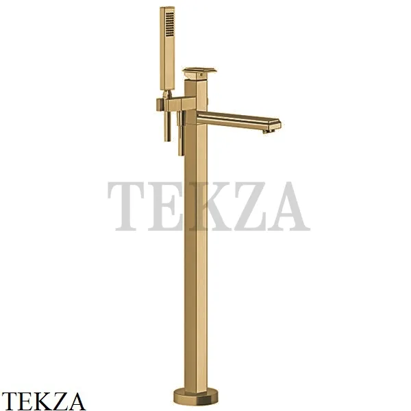 Gessi ELEGANZA Смеситель для ванны с гарнитуром, внешняя часть 46131-727, Brushed Brass