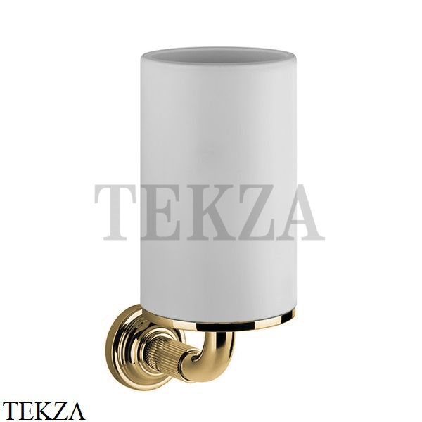 Gessi VENTI20 Стакан настенный белый 65407-727, Brushed Brass