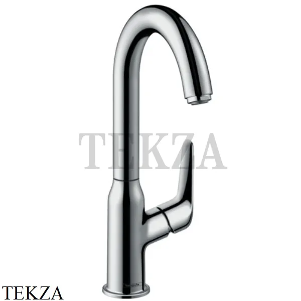 Hansgrohe Novus Смеситель для раковины высокий, с донным клапаном 71126000, хром глянец