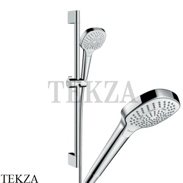 Hansgrohe Croma Select E Multi 3 jet Душевой набор 26580400 хром глянец-белый