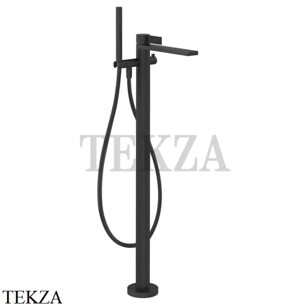 Gessi Inverso RIGATO Смеситель для ванны напольный, внешняя часть 73528-299, Matte Black