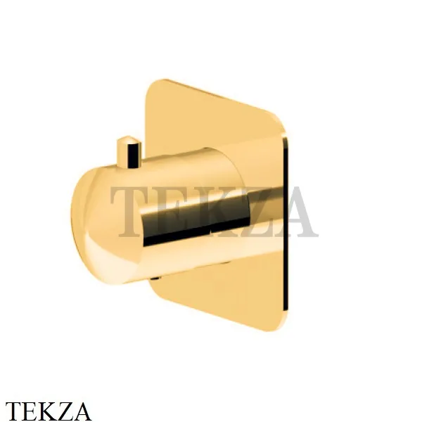 Newform Delta Zero Запорный вентиль на 1-3-4-5 потока, внешняя часть 69855E.61.020, PVD Glossy Gold