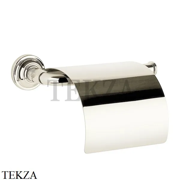 Gessi VENTI20 Держатель туалетной бумаги с крышкой 65449-149, Finox Brushed Nickel