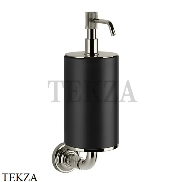 Gessi VENTI20 Дозатор для жидкого мыла настенный черный 65414-149, Finox Brushed Nickel