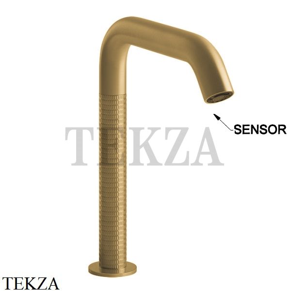 Gessi 316 MECCANICA Электронный смеситель с кран-фильтром 54280-727, Brushed Brass