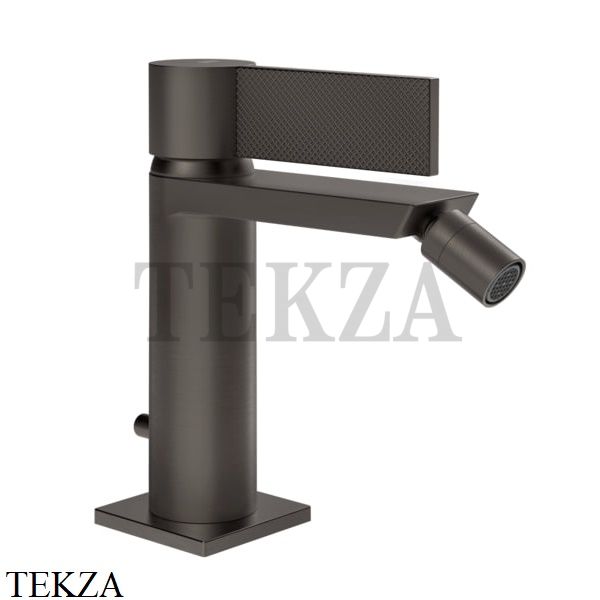 Gessi Inverso Diamantato Смеситель для биде, с донным клапаном 73607-707, Black Metal Br.