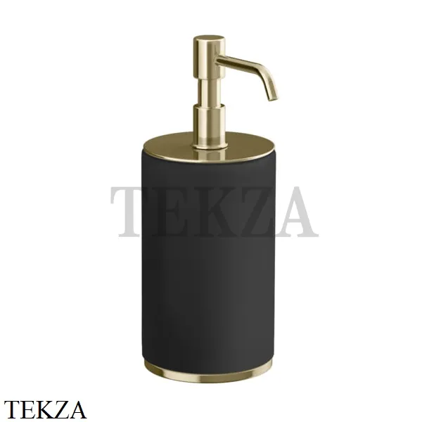 Gessi INCISO accessories Дозатор для жидкого мыла настольный, черный 66438-710, Brass PVD