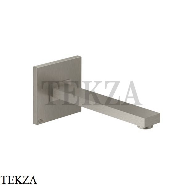 Gessi Rettangolo Излив для раковины настенный 20,7 см 20114-149, Finox Brushed Nickel