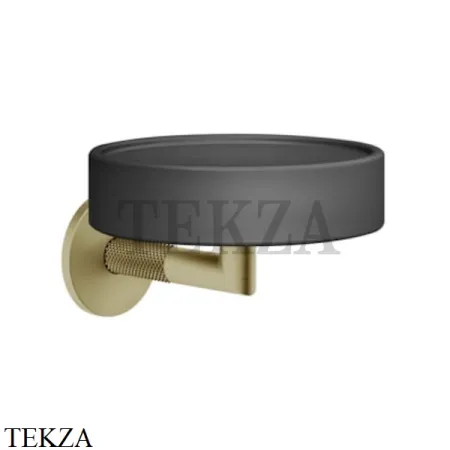 Gessi ANELLO Мыльница настенная композит черный 63702-727, Brushed Brass