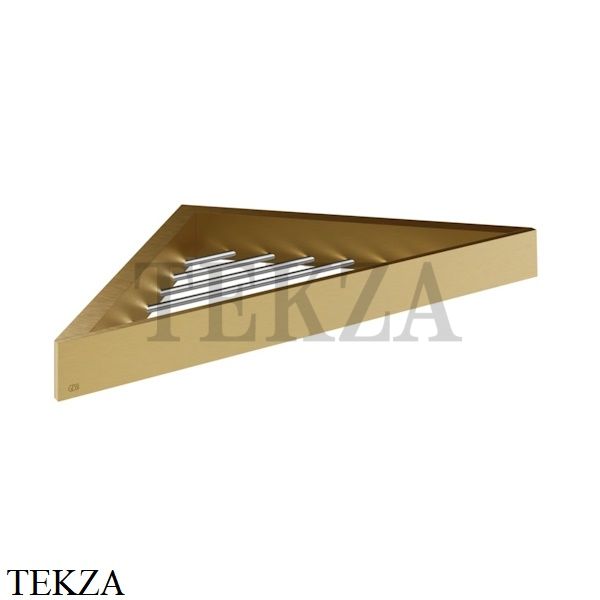 Gessi Rettangolo Угловая решетка-полка в душевую зону 20861-087, Gold Brushed CCP