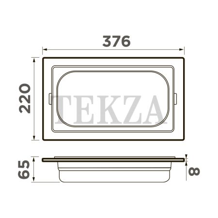 Omoikiri Контейнер DC-03-1 4999083 светлое золото