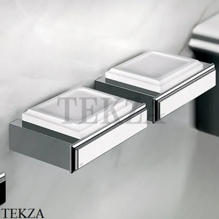 Gessi ELEGANZA Мыльница настольная, композит белый 46425-030, Copper глянец