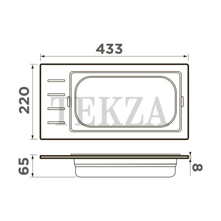 Omoikiri Контейнер DC-01-1 4999039 светлое золото