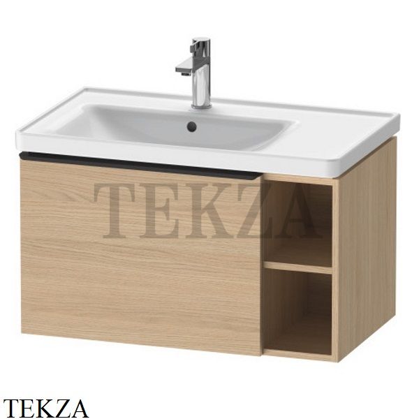 Duravit D-Neo Тумба подвесная с 1 ящиком, полки слева, для умывальника 80 см DE425803030, Natural Oak