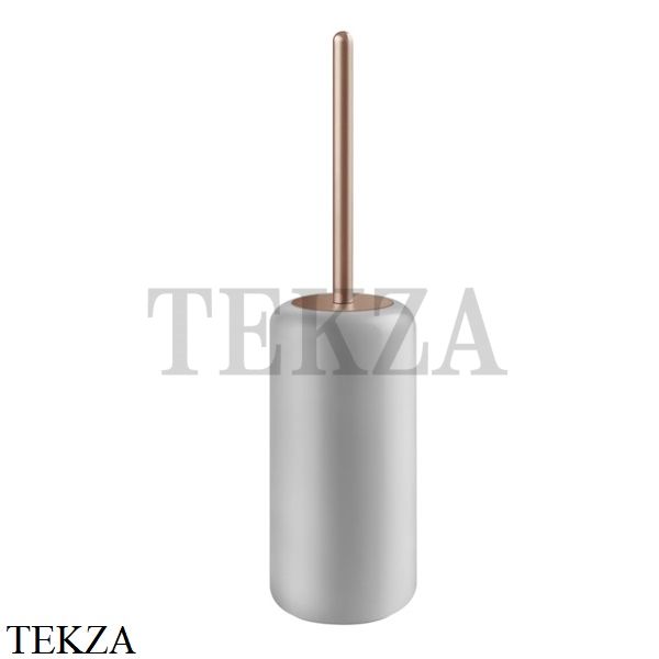 Gessi Goccia Ершик напольный, белая керамика 38043-125, Copper Brushed